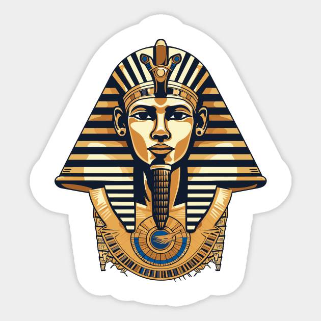 Ancient Egypt: Pharaohs, Pyramids, Egyptian Iconography: Ancient Symbols & Mythical Essence Sticker by FK